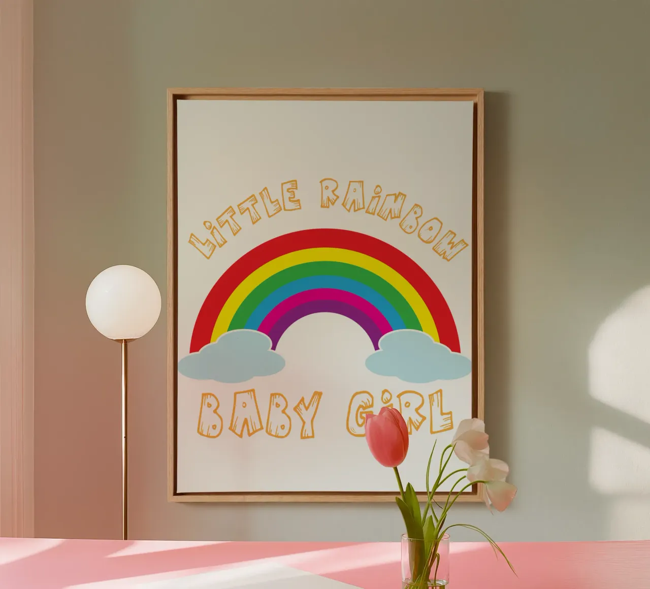 kleine regenboog grappig art design canvas van BlogSawoo