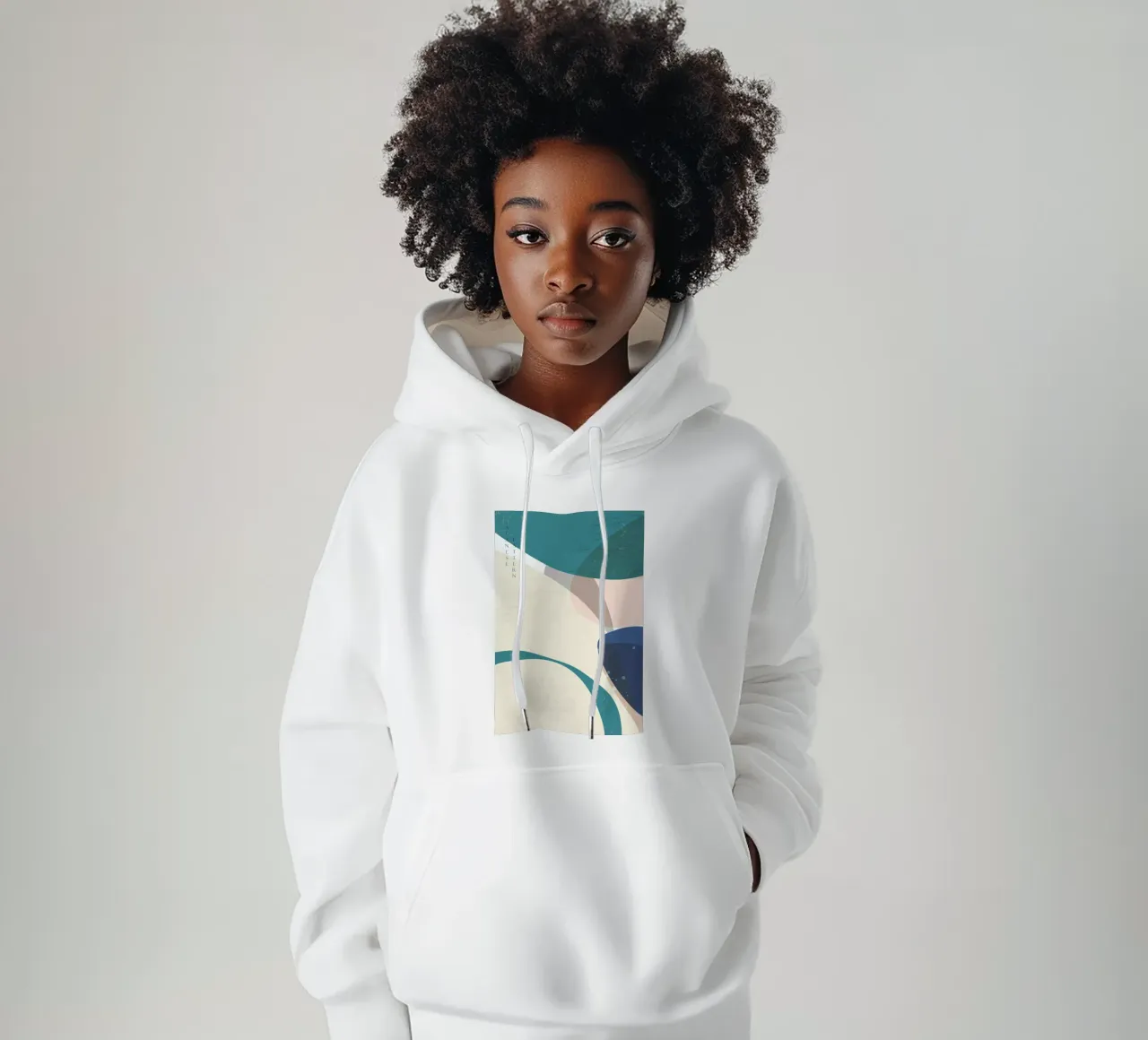 Japanese Pattern I felpa con cappuccio da Pure