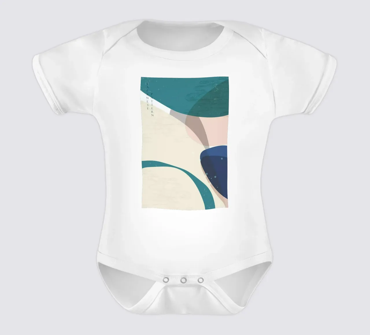 Japanese Pattern I body neonato maniche corte da Pure