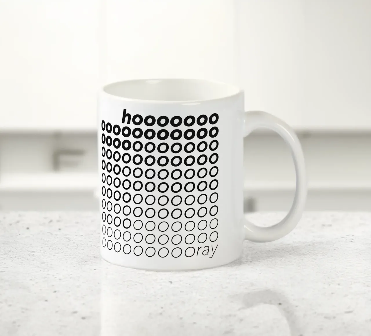 hoooray tazza in ceramica da Suuuper Prints