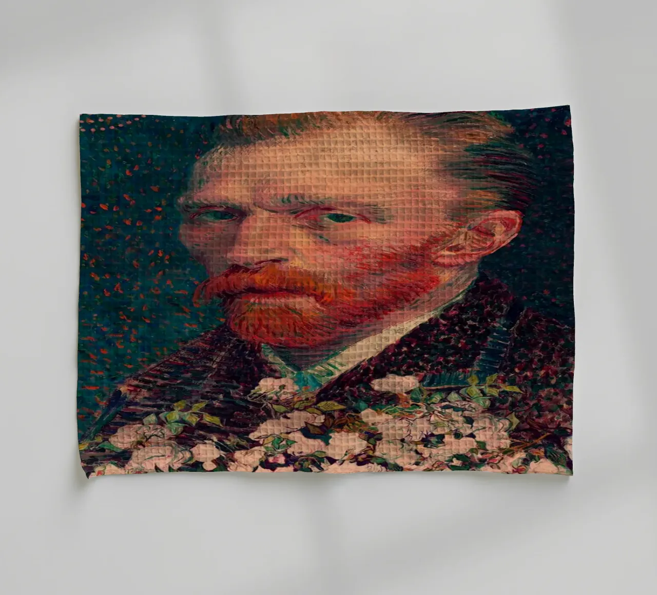 for Vincent Van Gogh with border canovaccio da cucina da Frank Moth