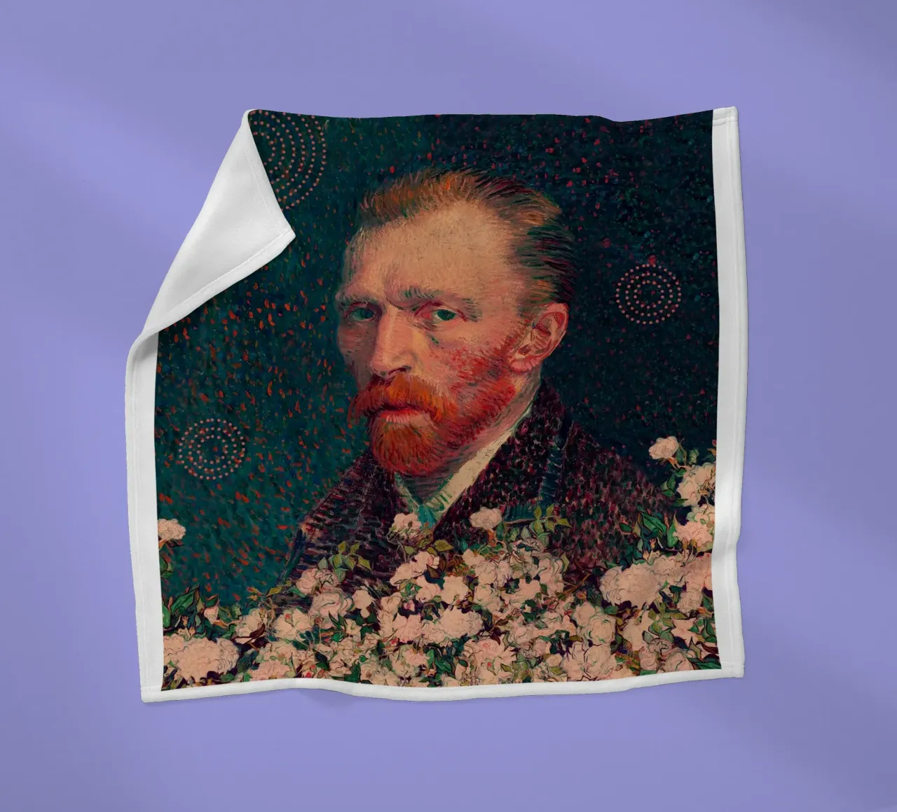 for Vincent Van Gogh with border coperta in pile da Frank Moth