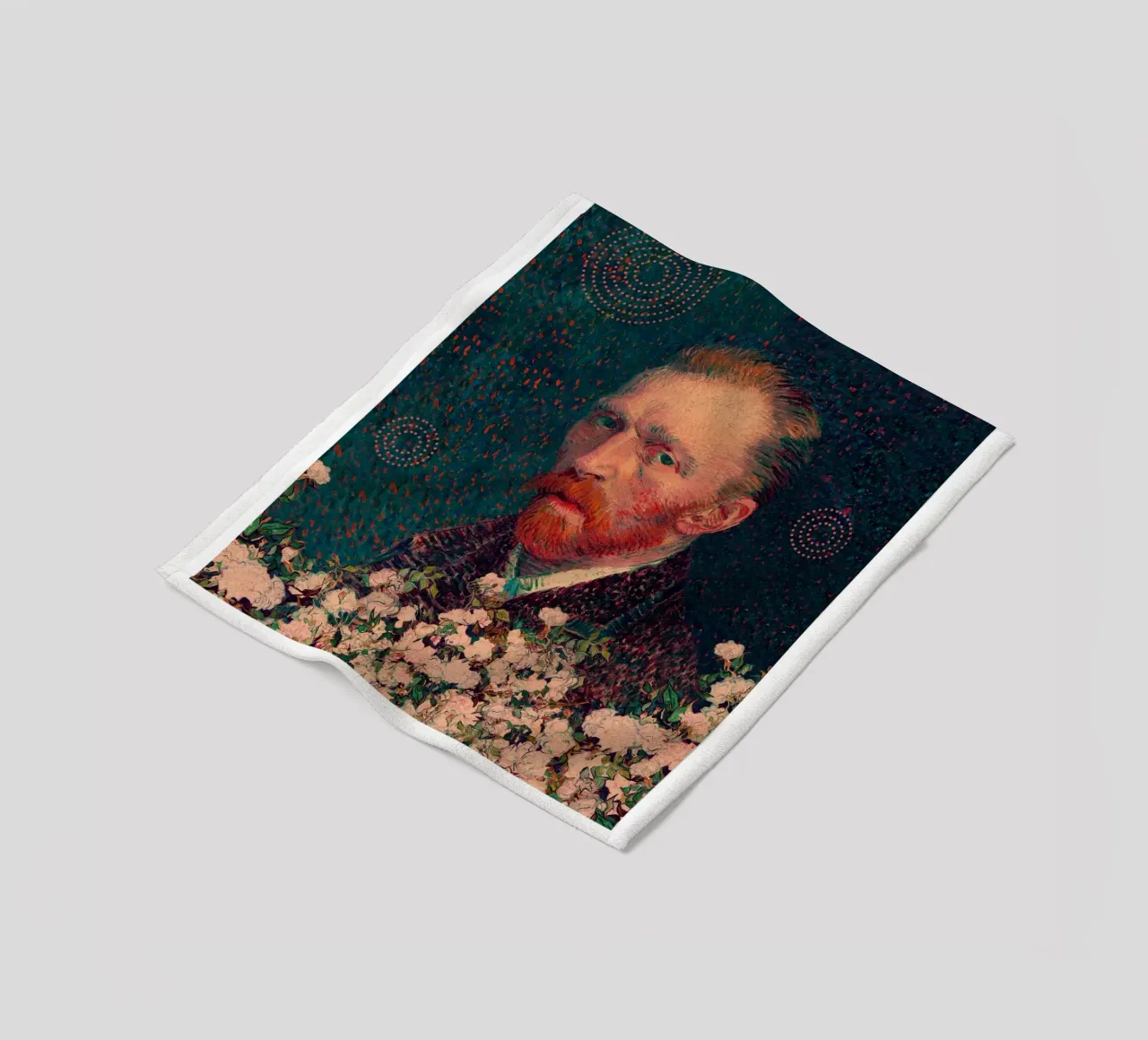 for Vincent Van Gogh with border coperta in pile da Frank Moth