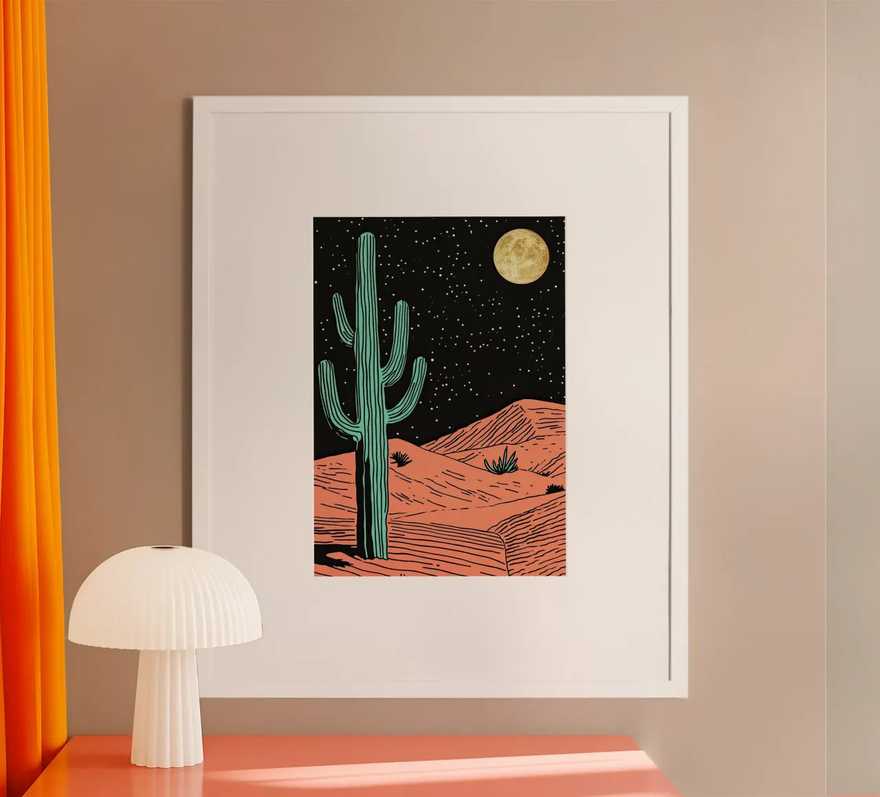 Sogno del deserto poster da Nikis Art Studio