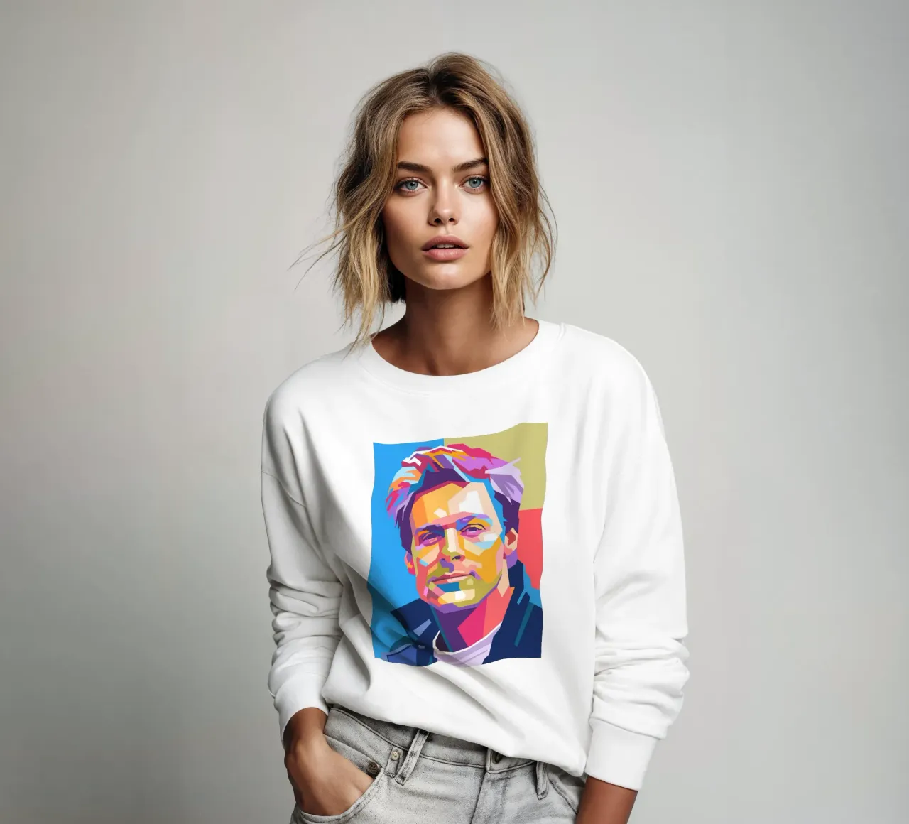 Bryan Adams Pop-Art-Porträt Sweatshirt von Hantamrata