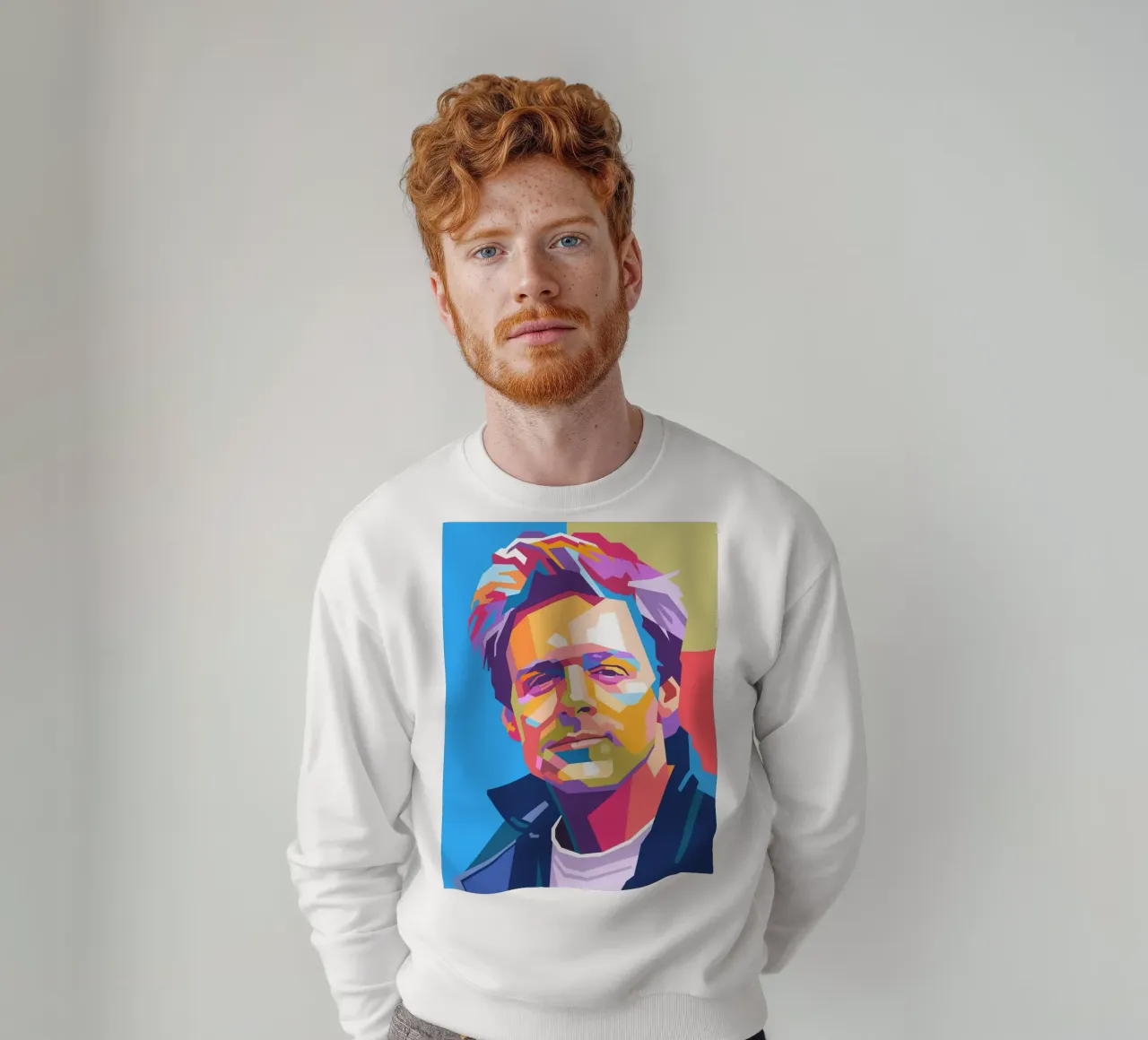 Ritratto pop art di Bryan Adams felpa da Hantamrata