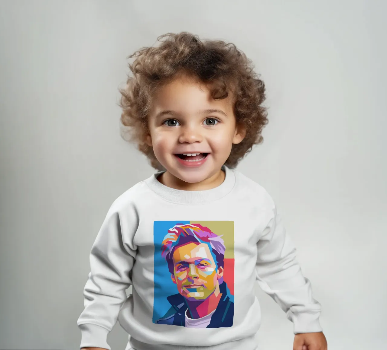 Retrato pop art de Bryan Adams sudadera de bebé de Hantamrata