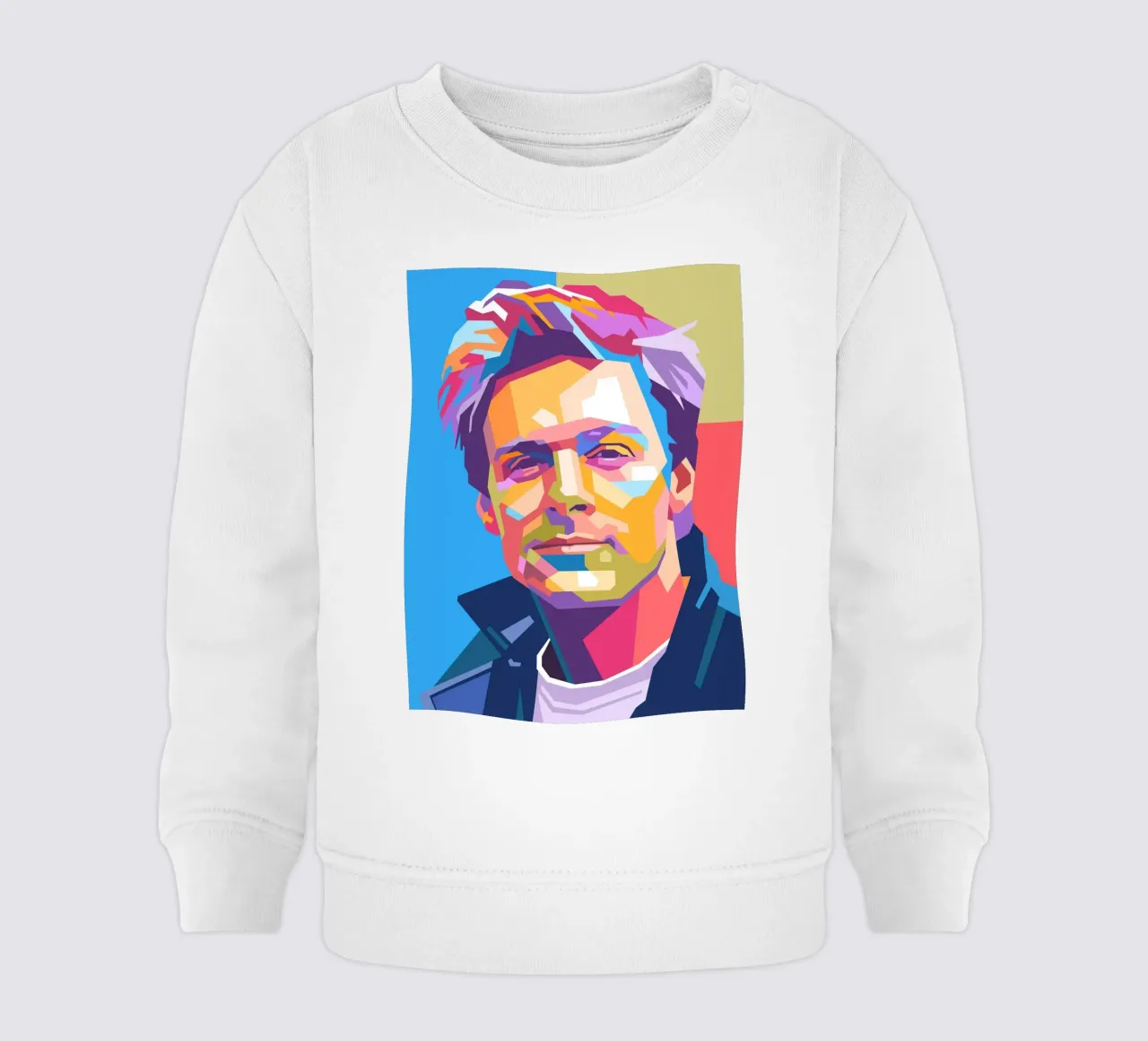 Ritratto pop art di Bryan Adams felpa neonato da Hantamrata