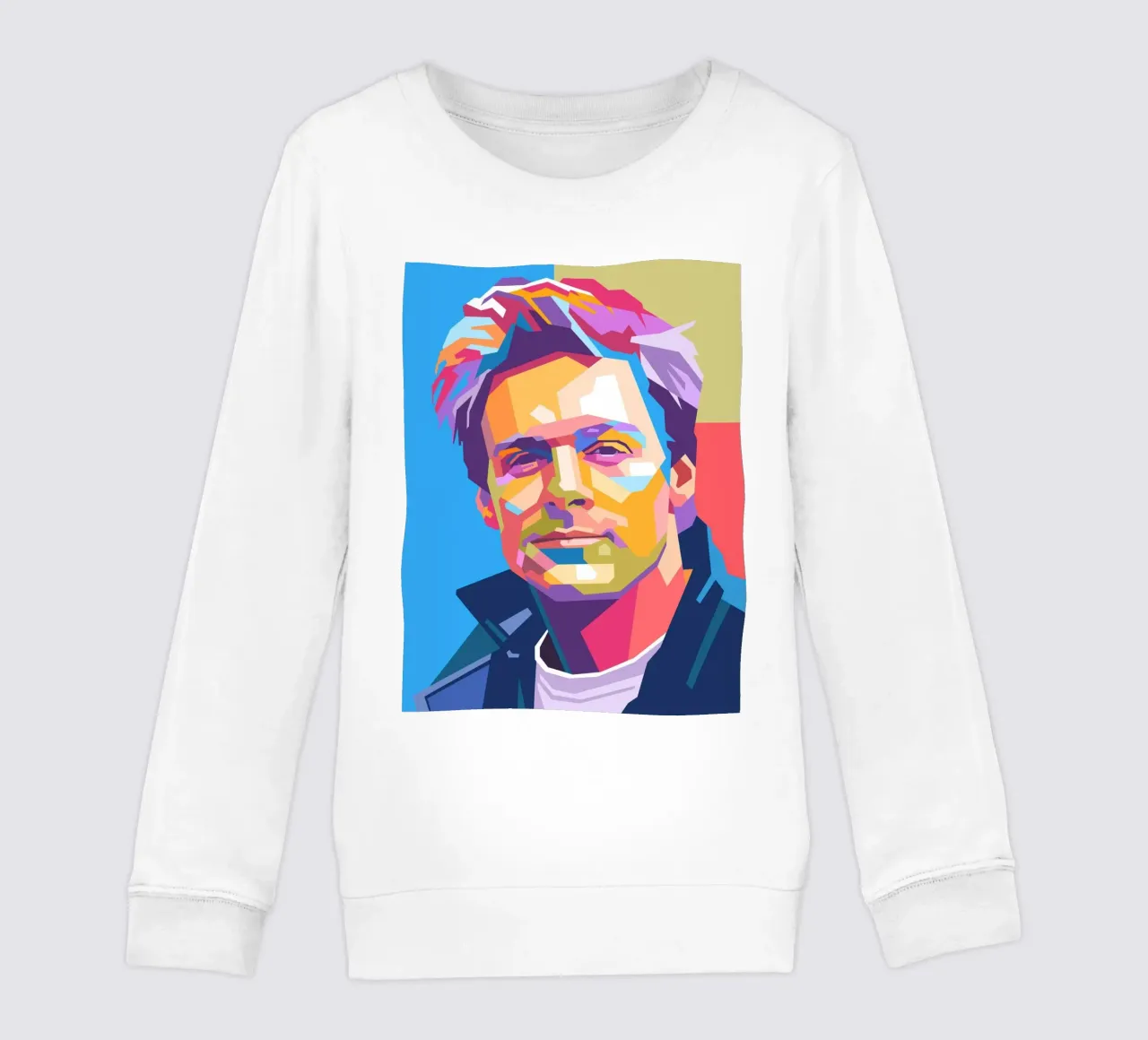 Ritratto pop art di Bryan Adams felpa bambino da Hantamrata