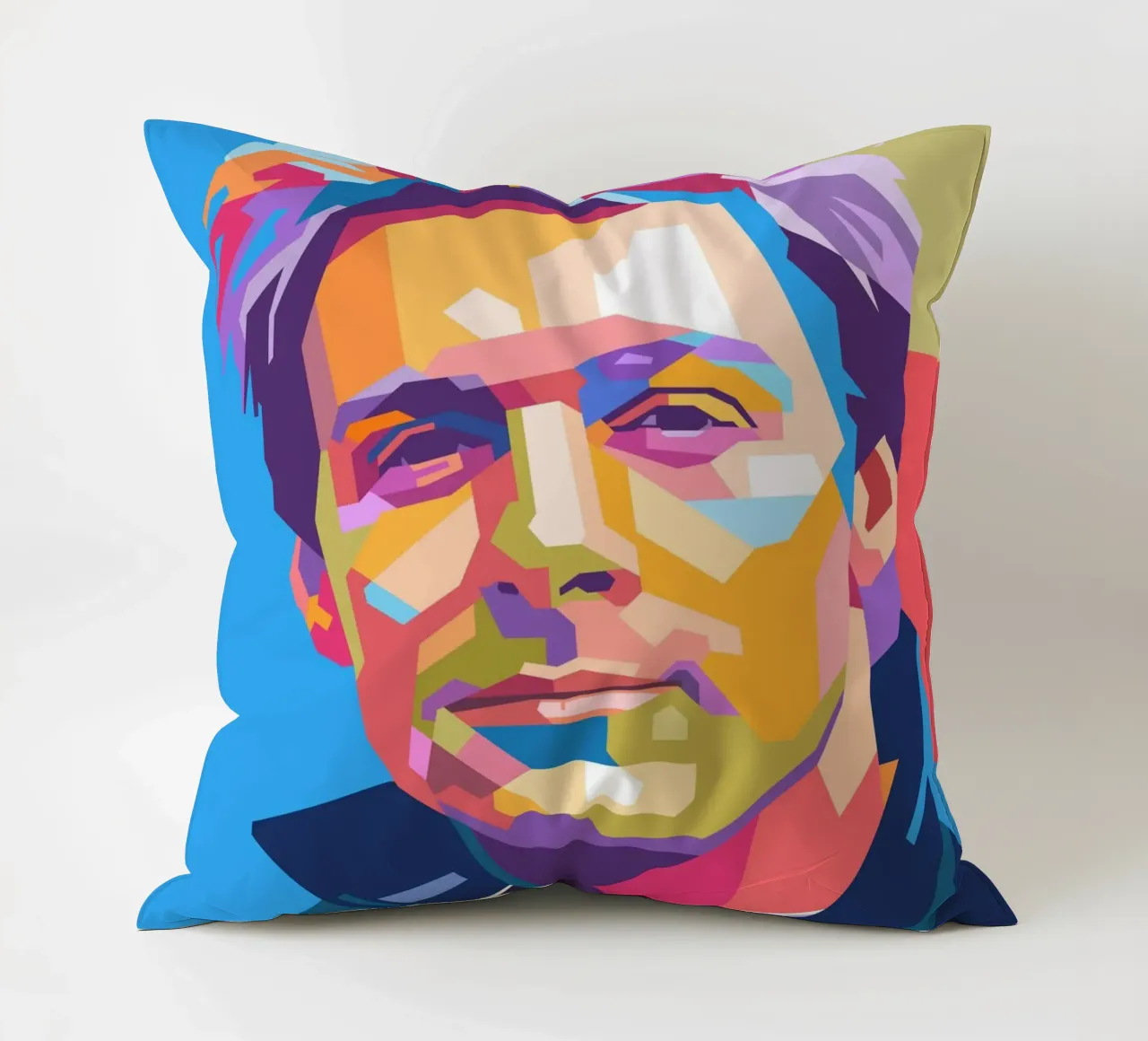 Ritratto pop art di Bryan Adams cuscino da Hantamrata