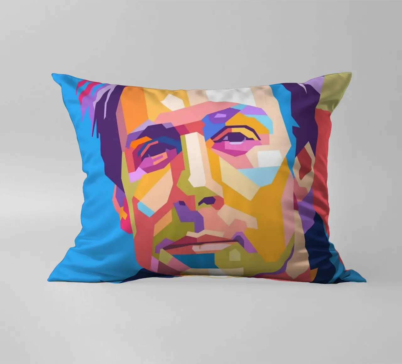 Ritratto pop art di Bryan Adams cuscino da Hantamrata