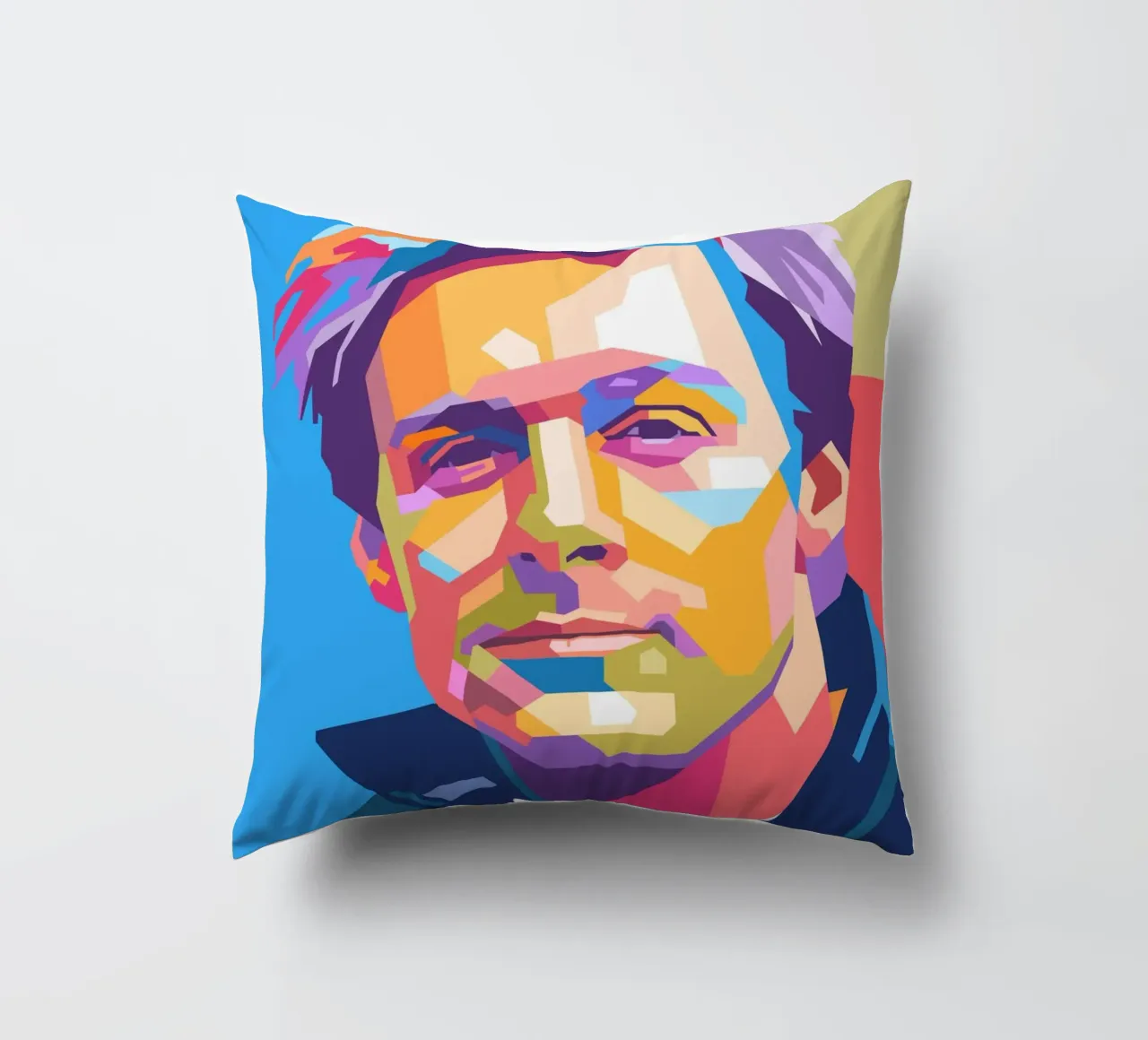 Ritratto pop art di Bryan Adams cuscino da Hantamrata