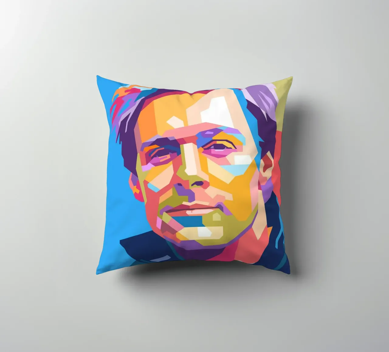 Ritratto pop art di Bryan Adams cuscino da Hantamrata
