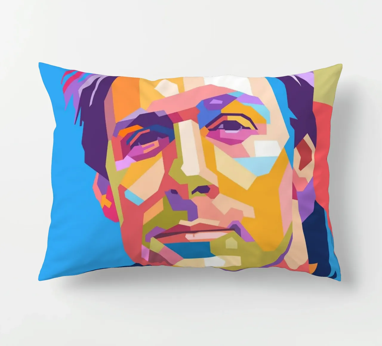 Ritratto pop art di Bryan Adams cuscino da Hantamrata