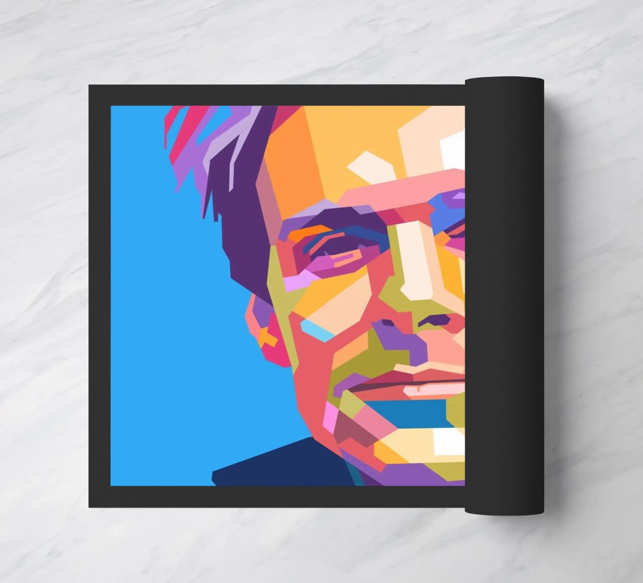 Ritratto pop art di Bryan Adams zerbino da Hantamrata