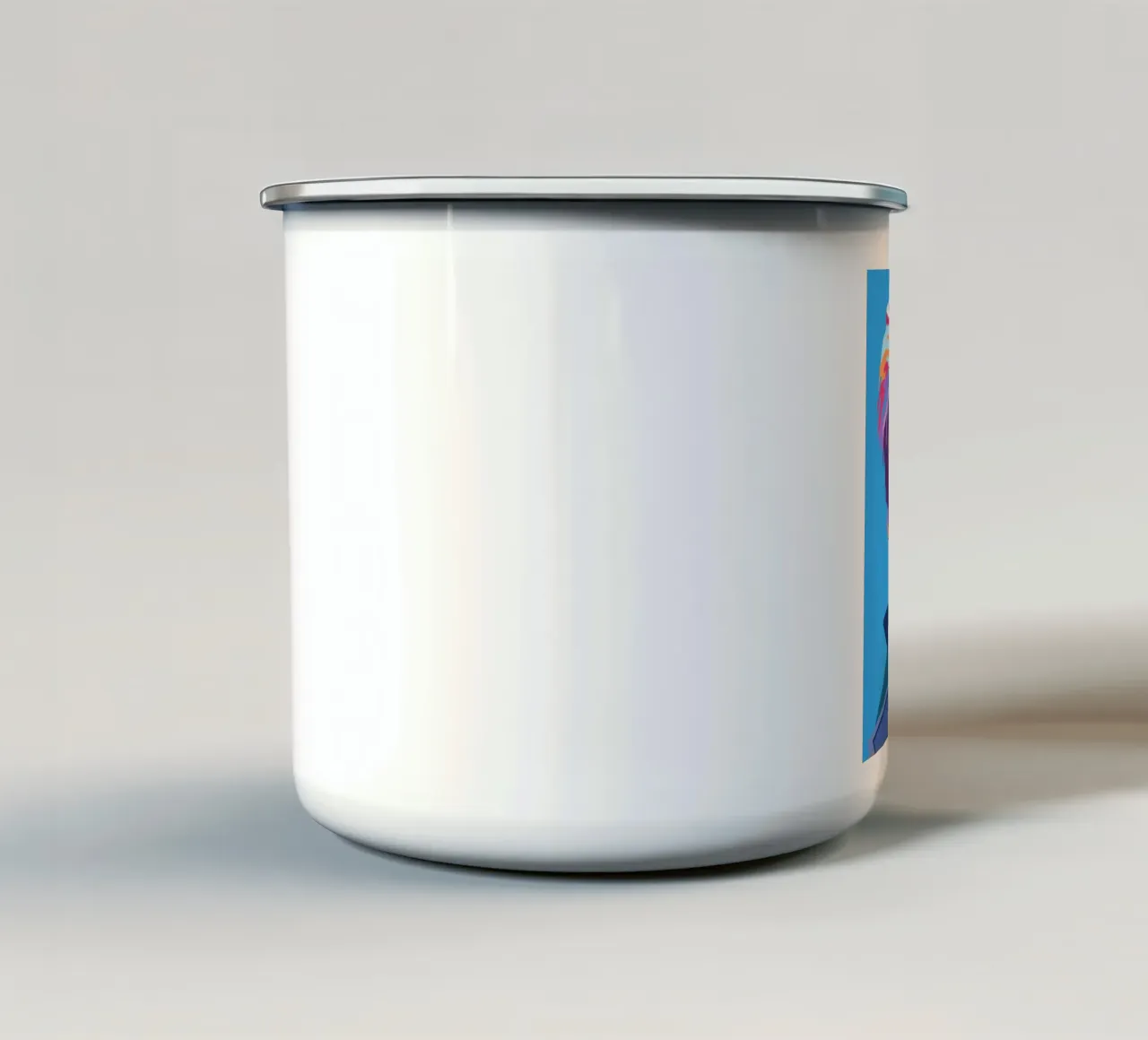 Bryan Adams pop art portrait enamel mug by Hantamrata