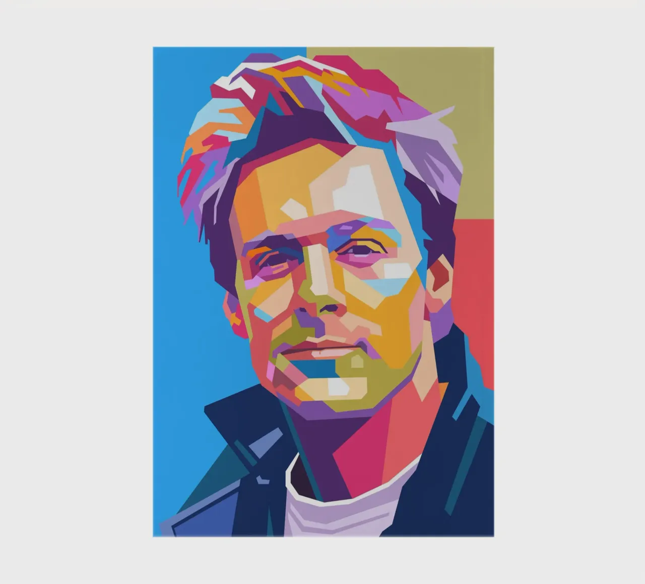 Bryan Adams pop art portrait notebook by Hantamrata