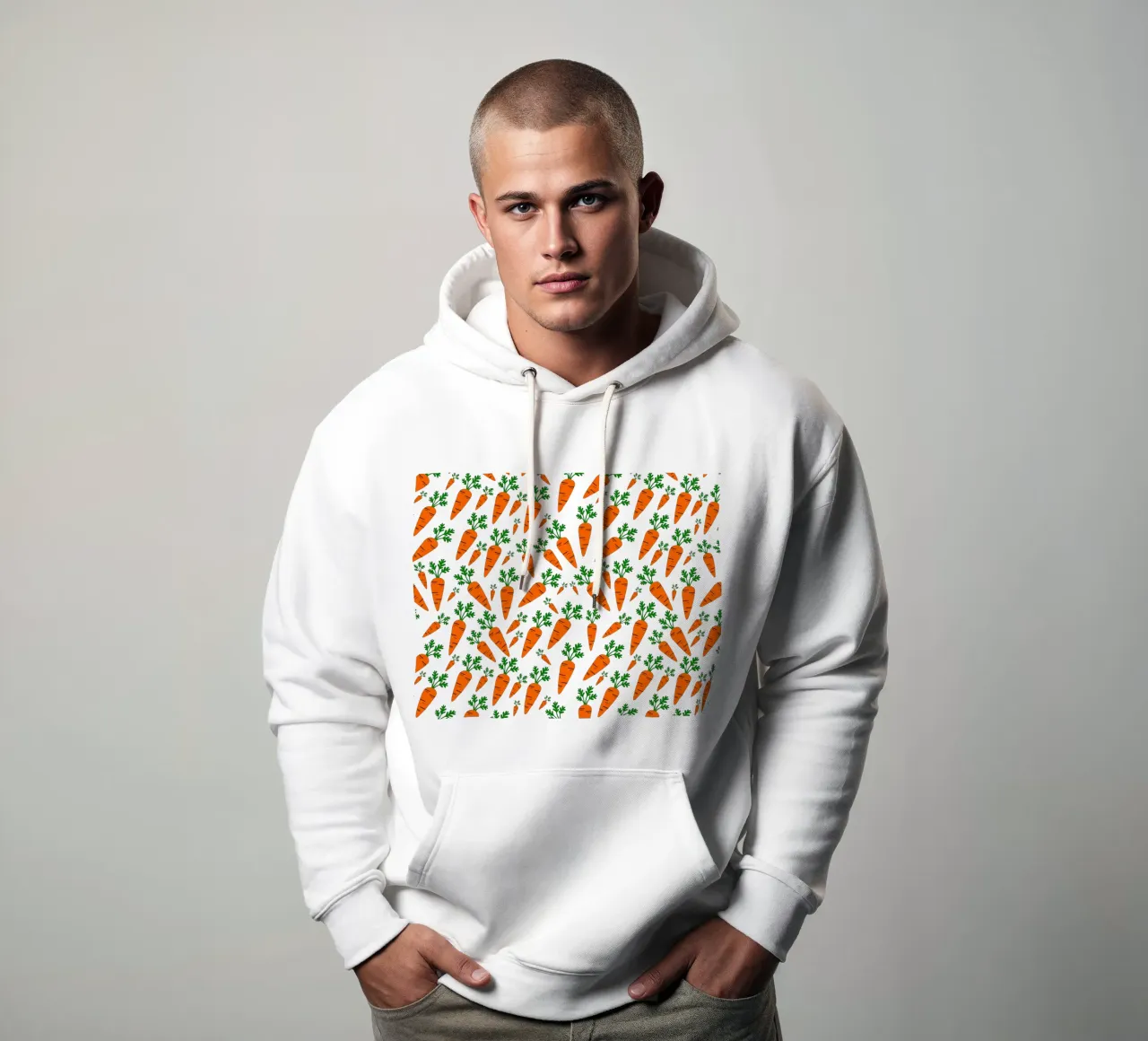 Carrots felpa con cappuccio da baobabprintstore