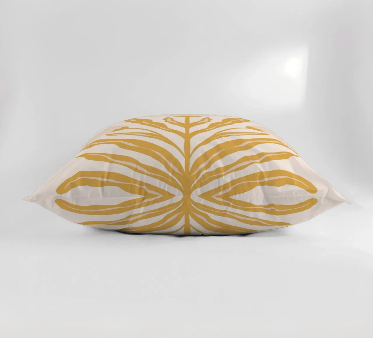 Symmetrical pastel flowers decorative cushion by Wackapacka