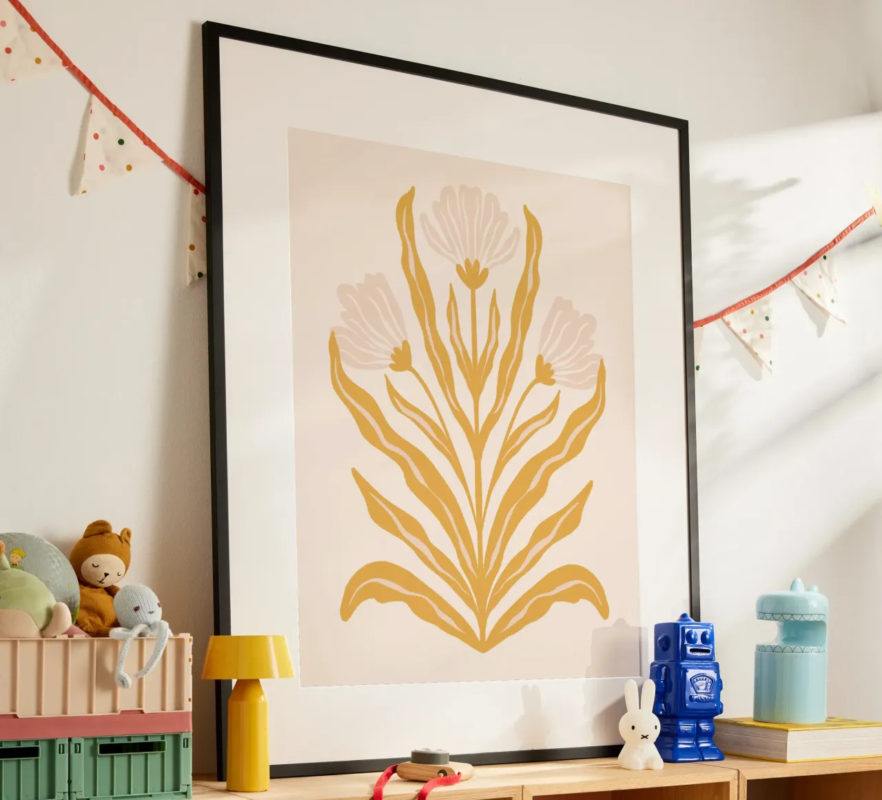 Fiori pastello simmetrici carta hahnemühle da Wackapacka