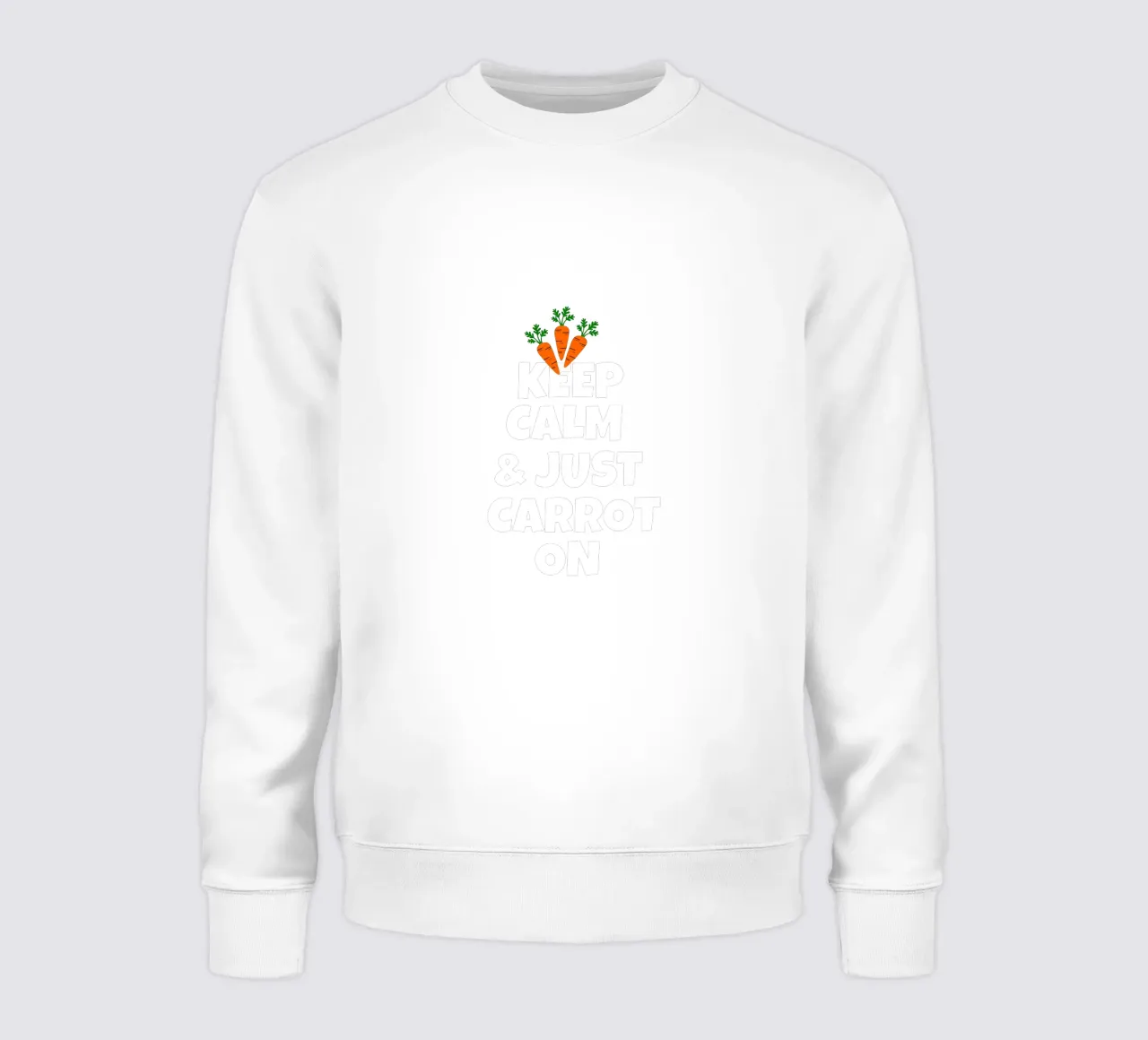 Just keep calm and carrot on felpa da baobabprintstore