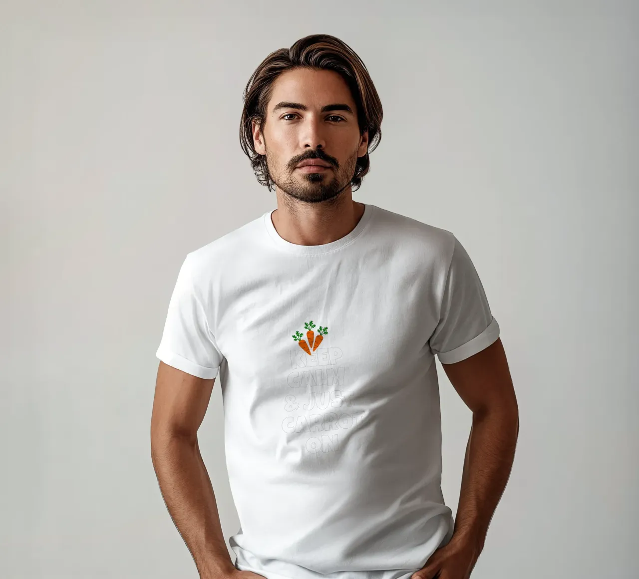 Just keep calm and carrot on t-shirt da baobabprintstore