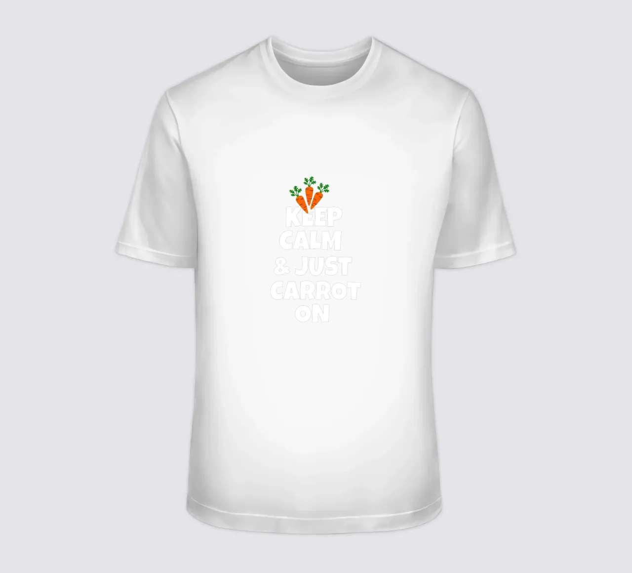 Just keep calm and carrot on t-shirt da baobabprintstore