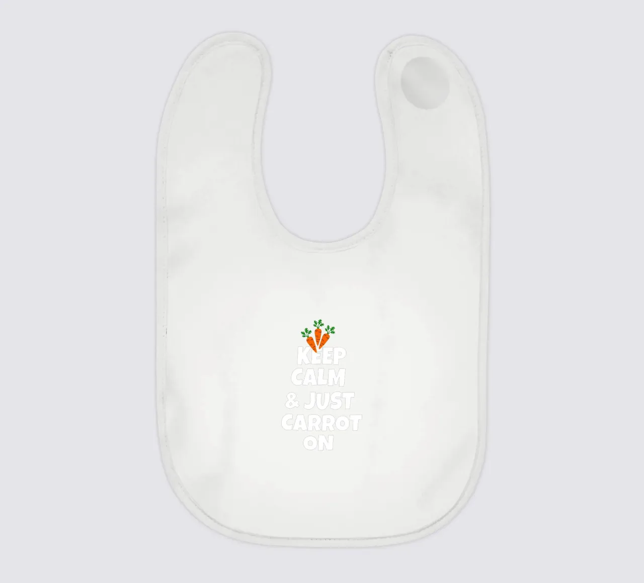 Just keep calm and carrot on bavaglino da baobabprintstore