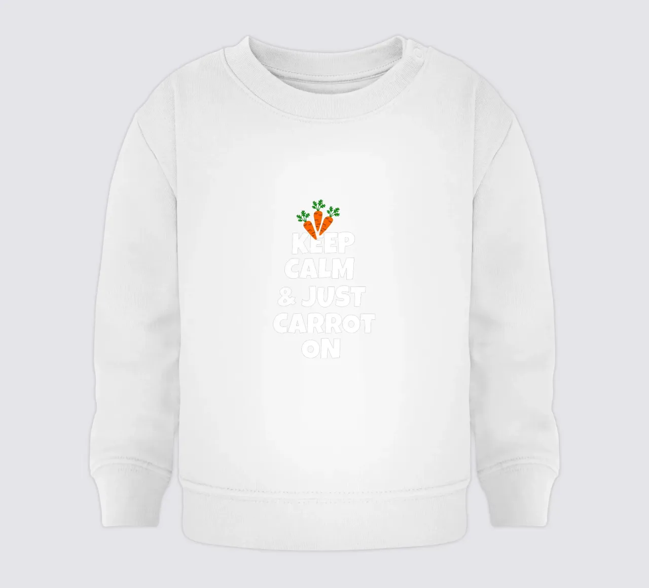 Just keep calm and carrot on felpa neonato da baobabprintstore