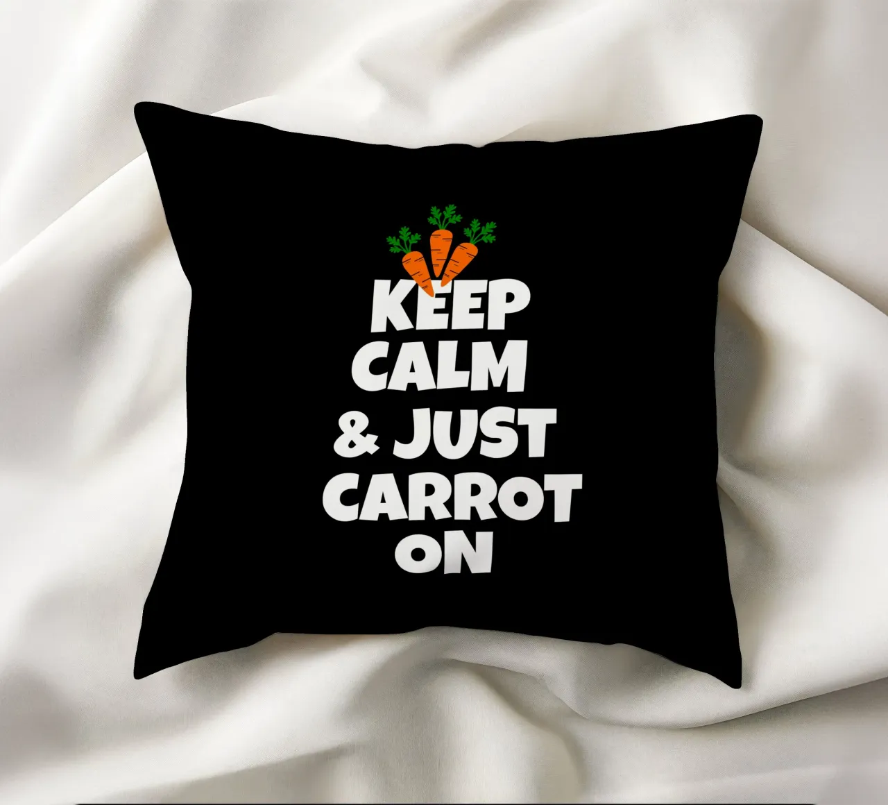 Just keep calm and carrot on cuscino da baobabprintstore
