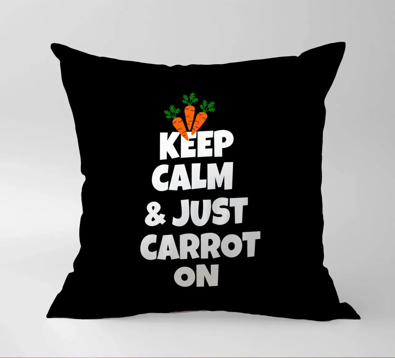 Just keep calm and carrot on cuscino da baobabprintstore