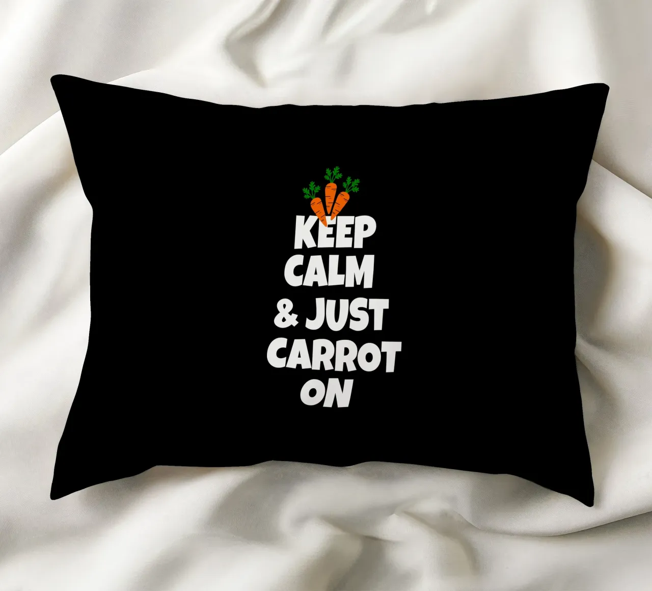 Just keep calm and carrot on cuscino da baobabprintstore