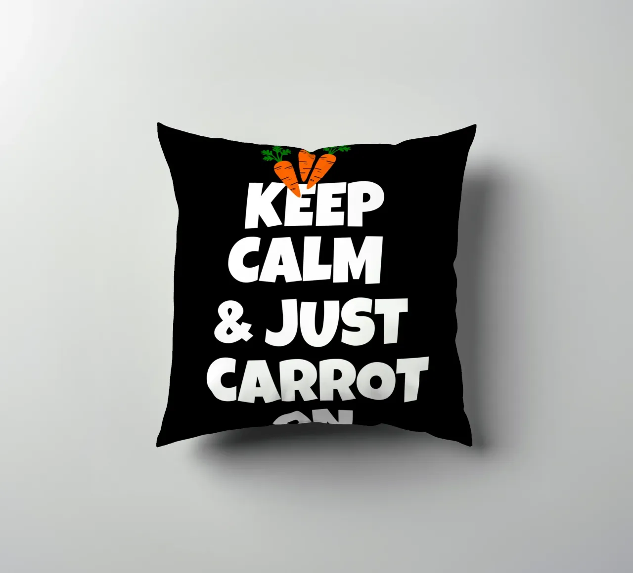 Just keep calm and carrot on cuscino da baobabprintstore