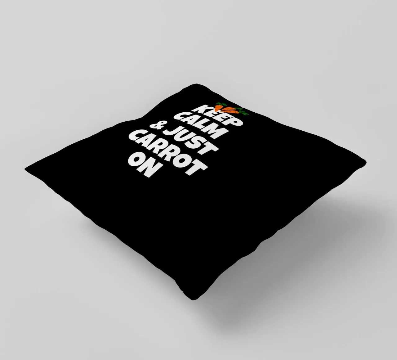 Just keep calm and carrot on cuscino da baobabprintstore
