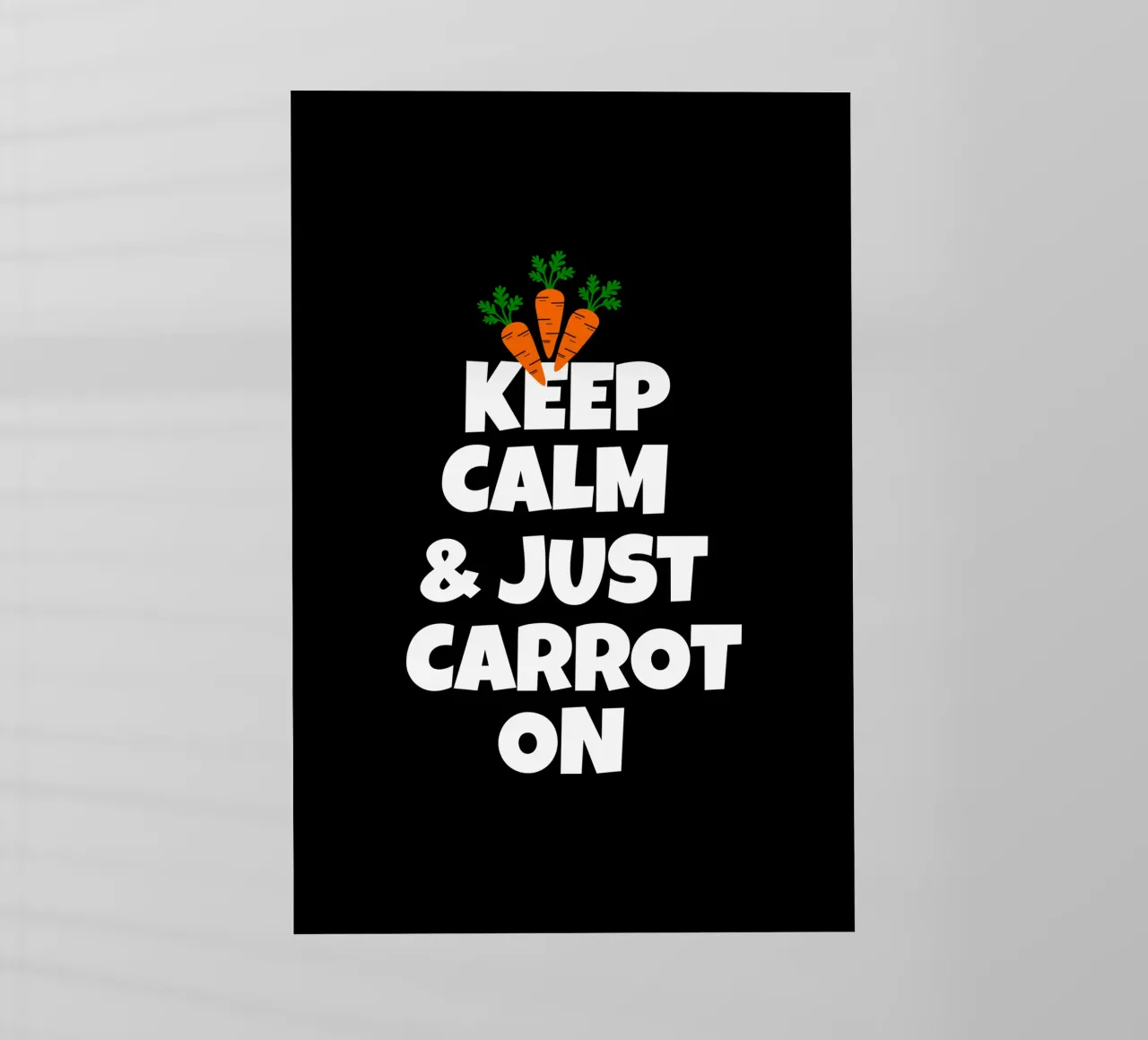 Just keep calm and carrot on pellicola backlit da baobabprintstore