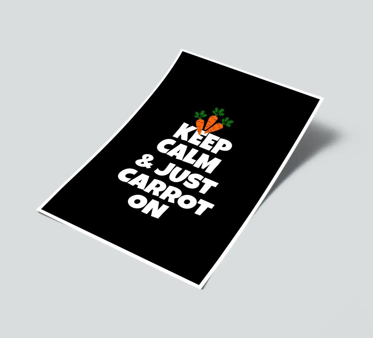 Just keep calm and carrot on foglio adesivo da baobabprintstore