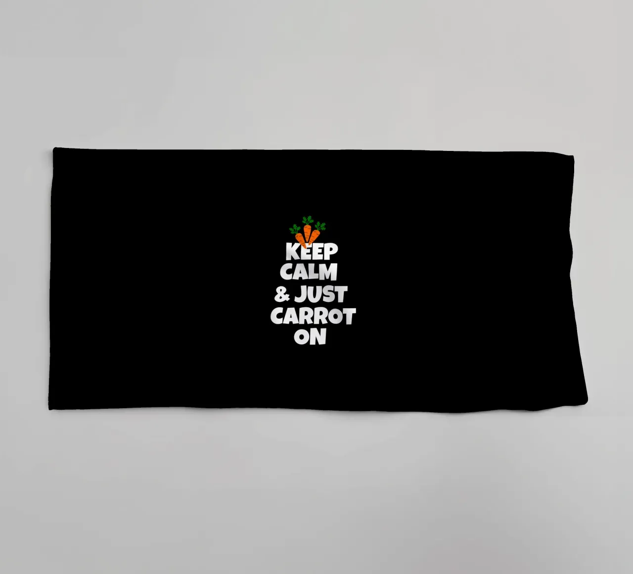 Just keep calm and carrot on asciugamano da bagno da baobabprintstore