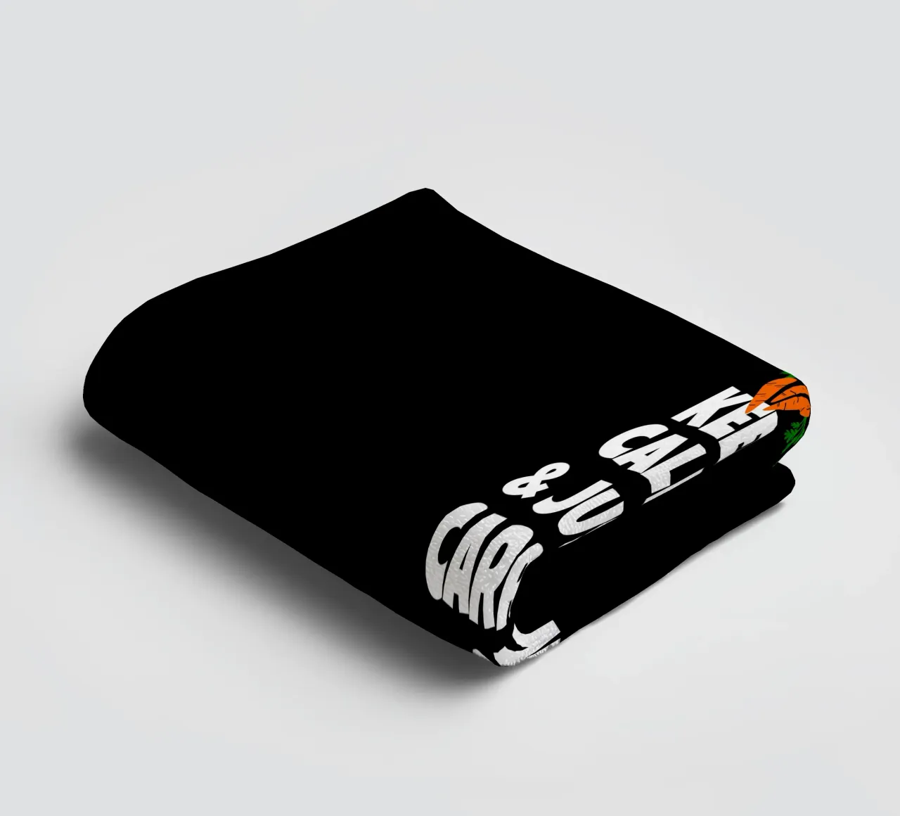 Just keep calm and carrot on asciugamano da bagno da baobabprintstore