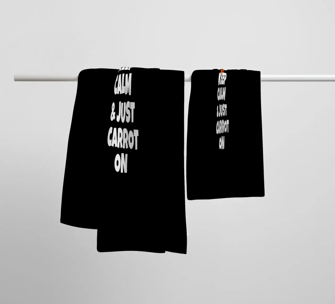 Just keep calm and carrot on asciugamano da bagno da baobabprintstore