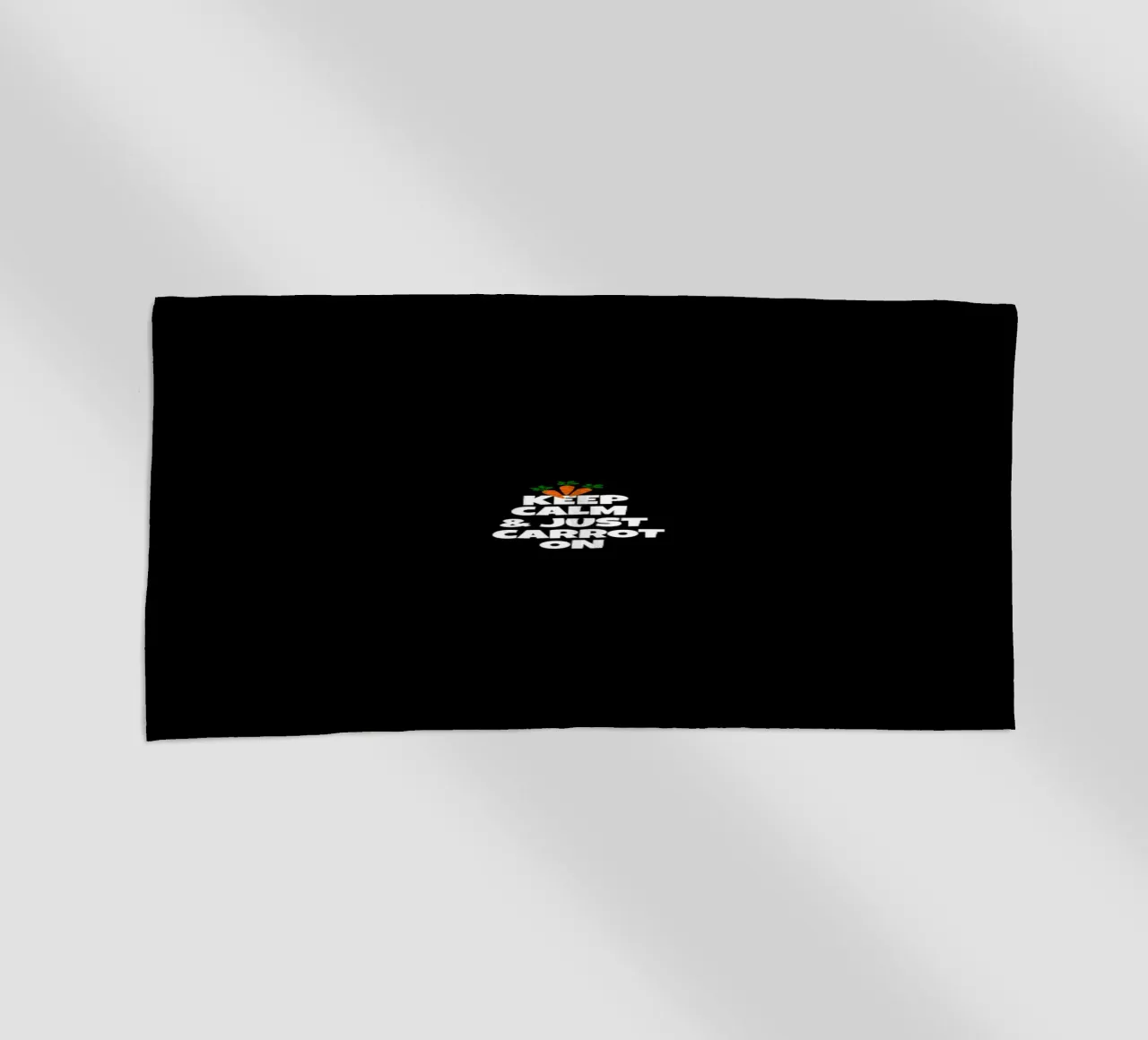 Just keep calm and carrot on telo mare da baobabprintstore