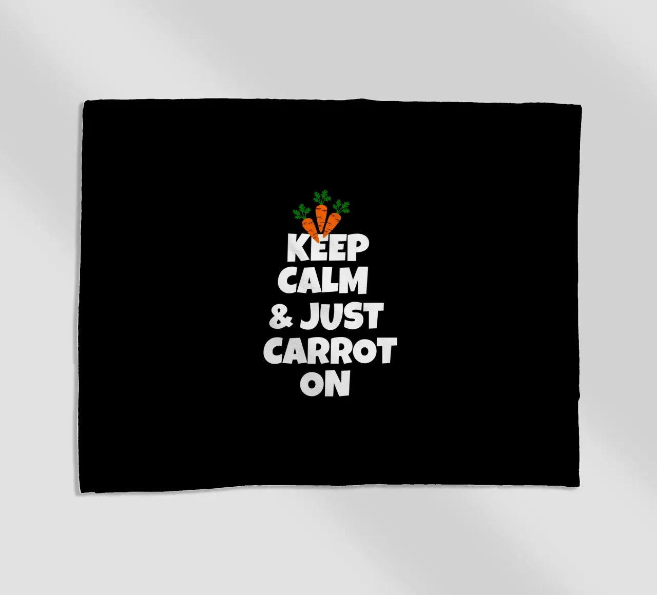 Just keep calm and carrot on telo mare da baobabprintstore