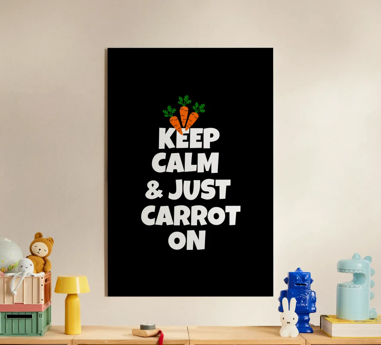 Just keep calm and carrot on plexiglass da baobabprintstore