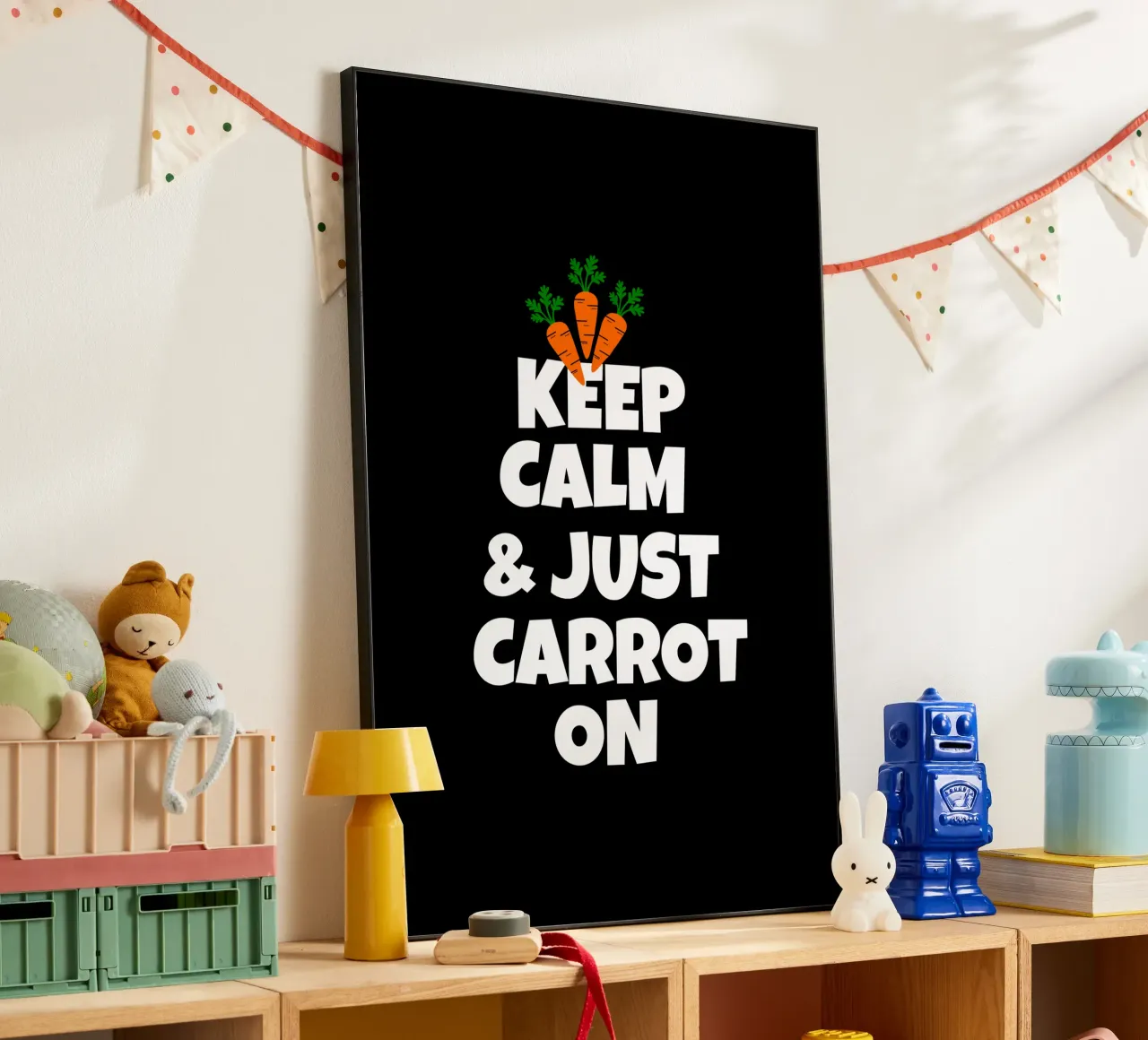 Just keep calm and carrot on alluminio dibond da baobabprintstore