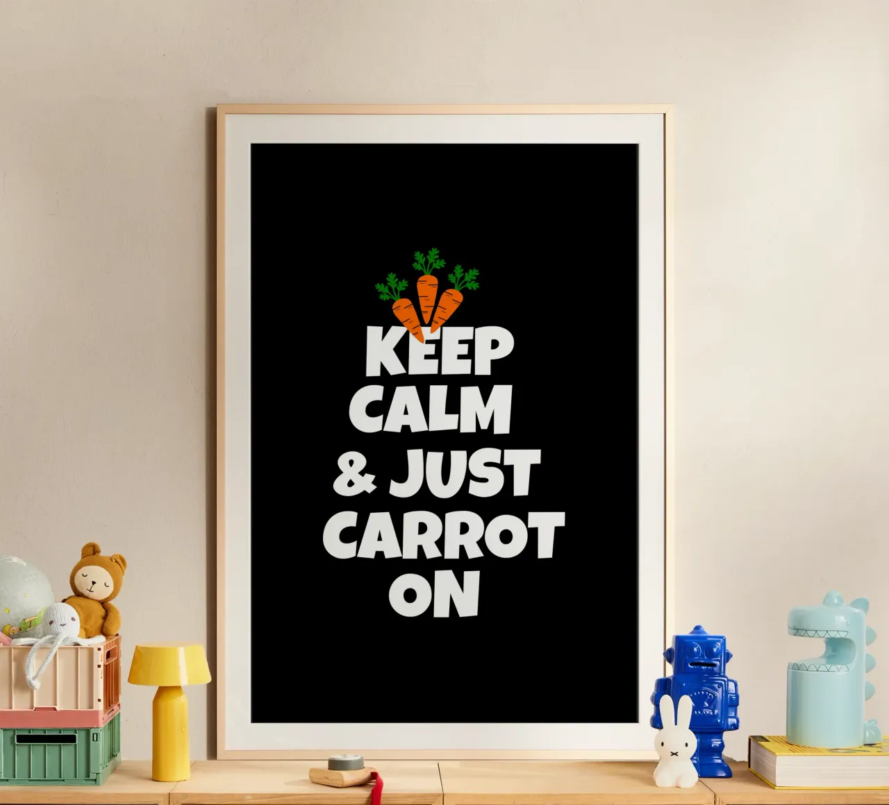 Just keep calm and carrot on carta hahnemühle da baobabprintstore