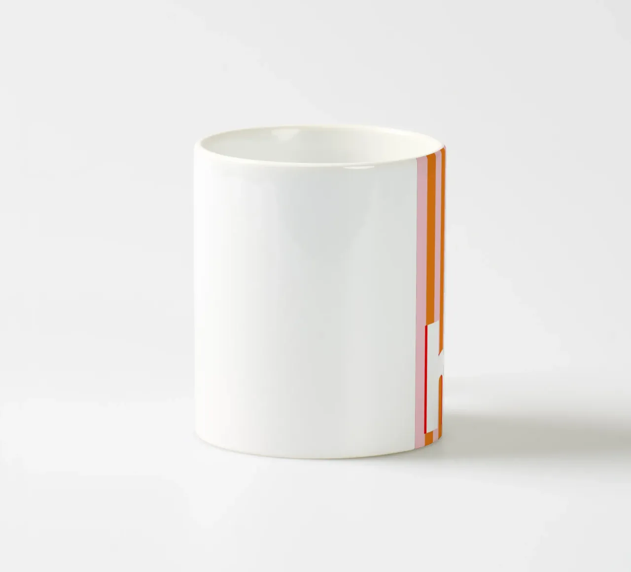 Hi - Streifen in orange tazza in ceramica da BAINAI QUOTES