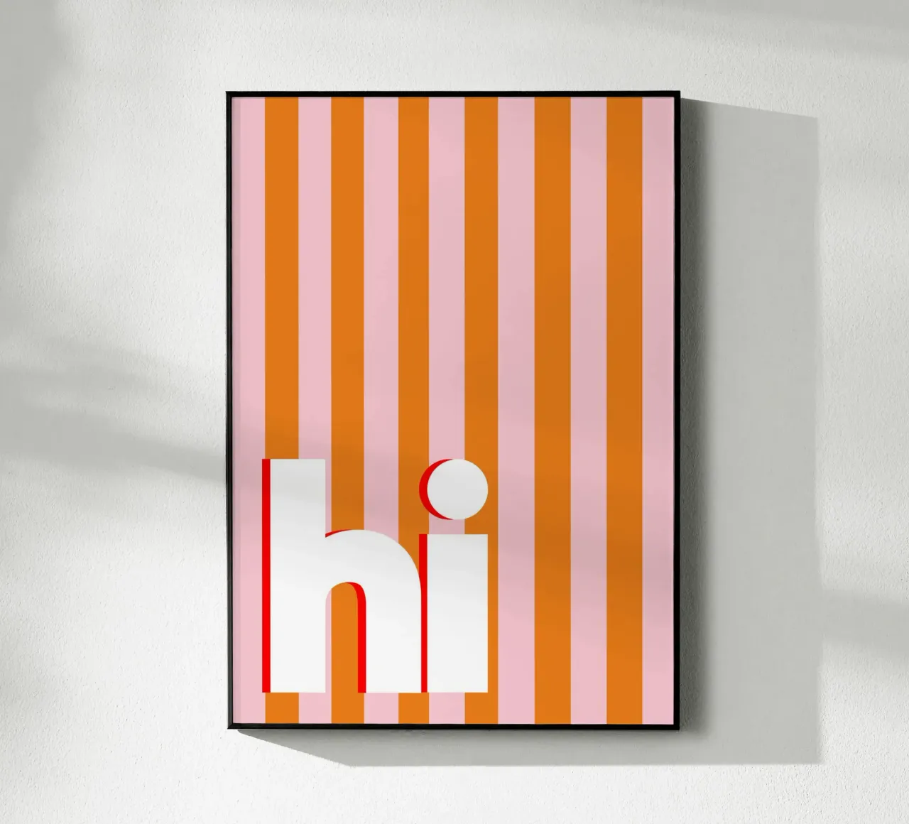 Hi - Streifen in orange plexiglass da BAINAI QUOTES