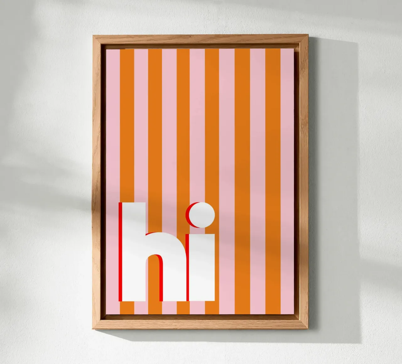 Hi - Streifen in orange alluminio dibond da BAINAI QUOTES