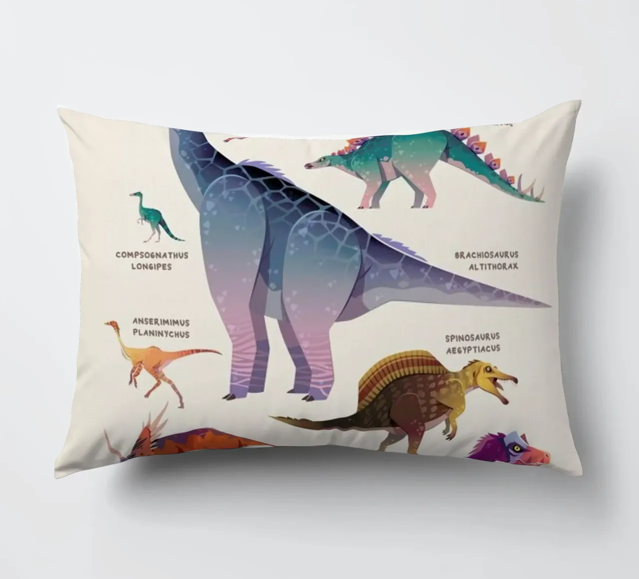 Dinosaur Names cuscino da Little Flourishes