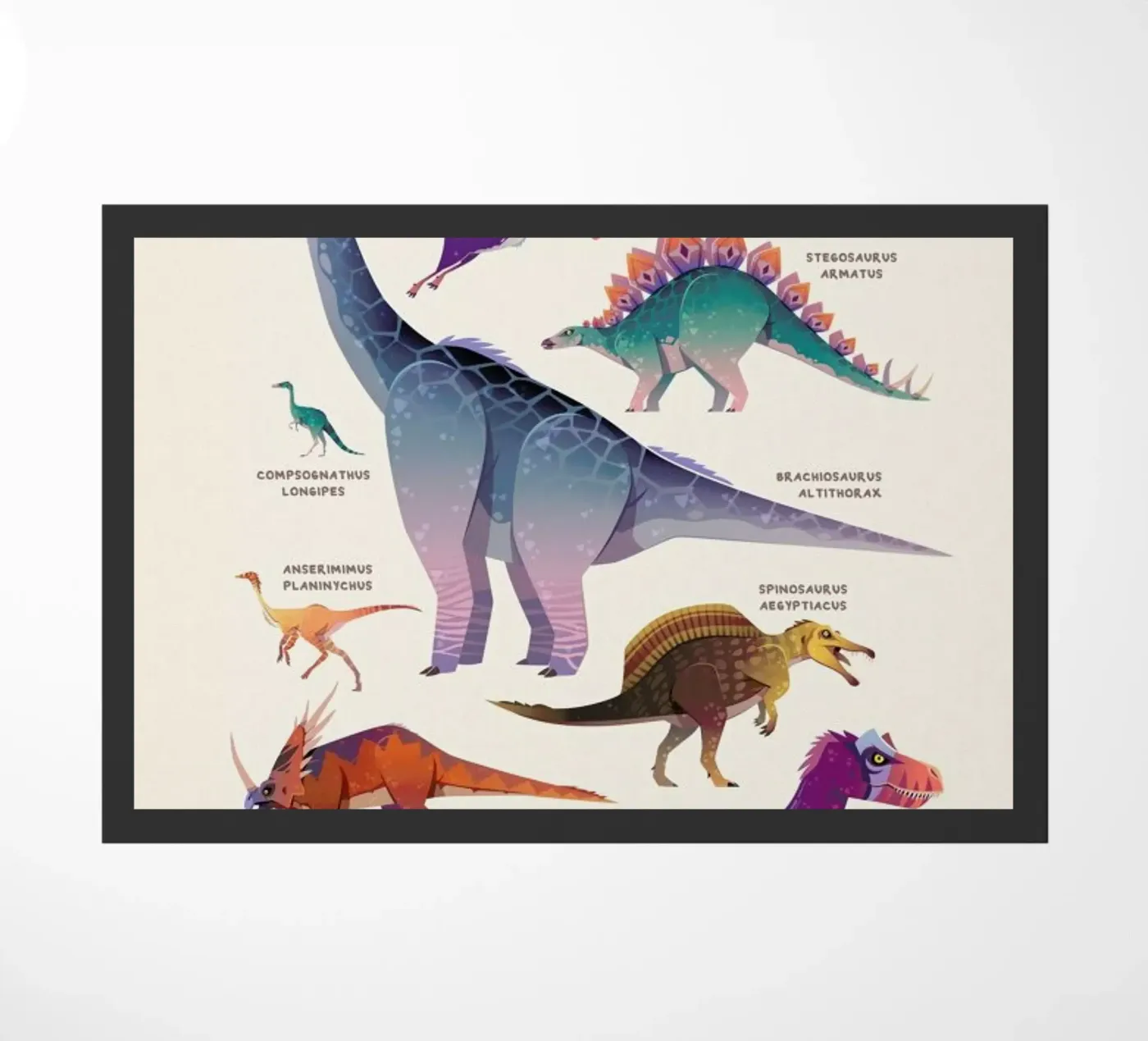 Dinosaur Names zerbino da Little Flourishes