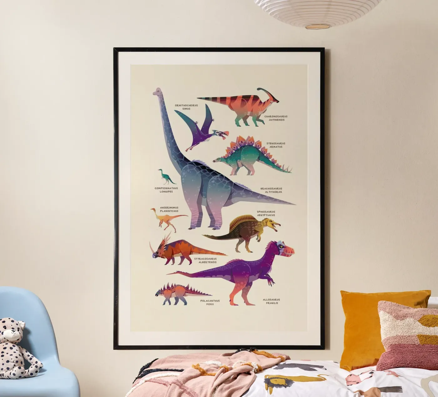 Dinosaur Names poster da Little Flourishes